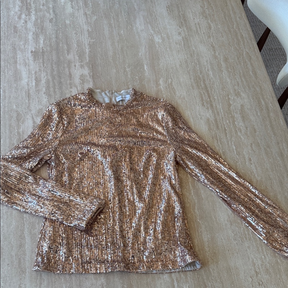 Sequin Gold Women’s Longsleeve Top